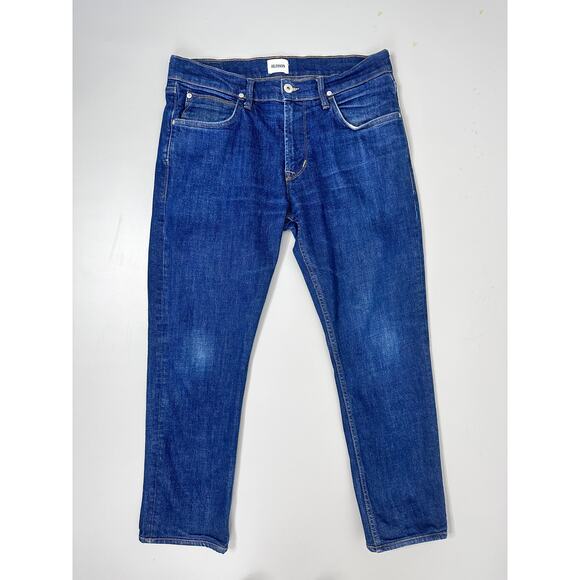 Hudson Blake Slim Straight Jeans in Prof Blue